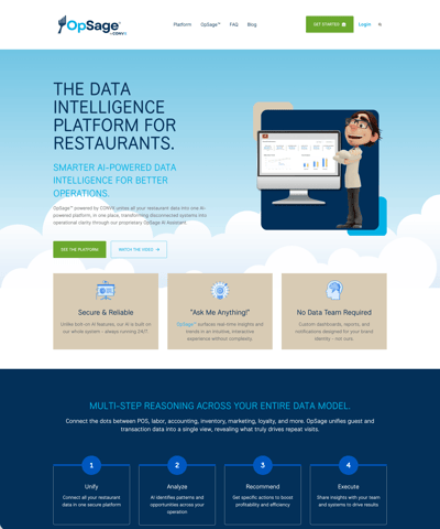 Convx OpSage Website Screen