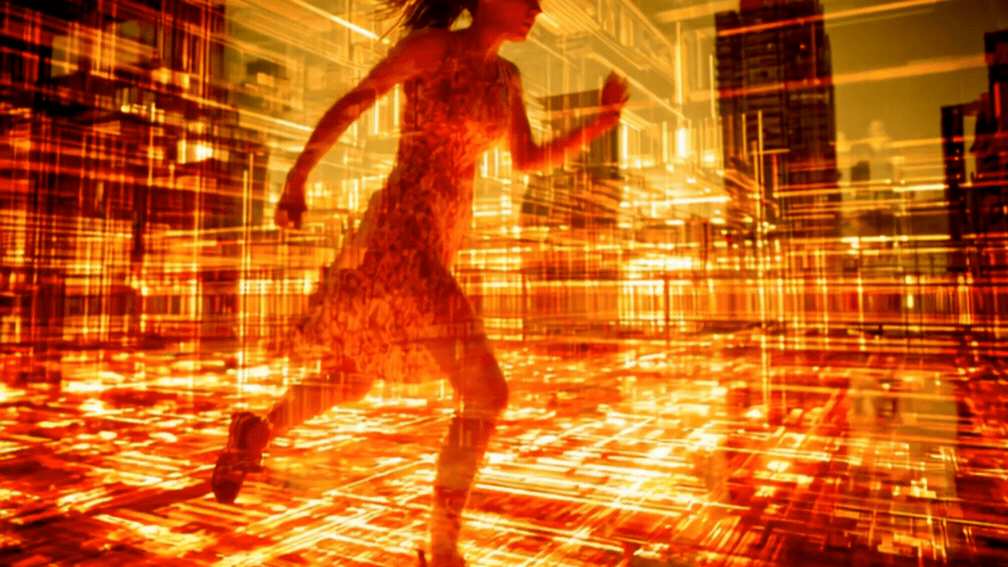  running through ads 