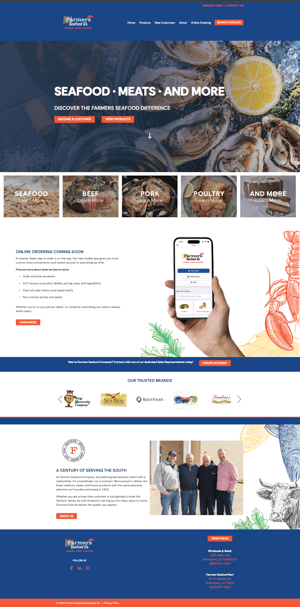 Farmers Seafood Website