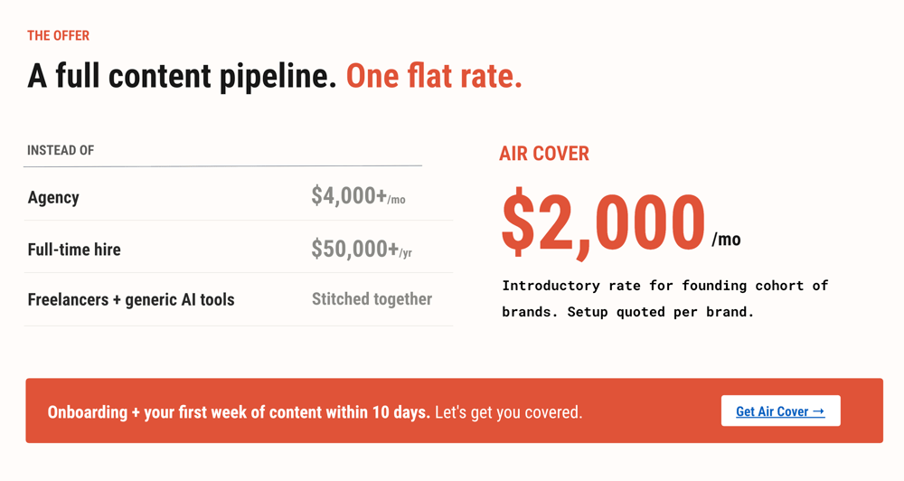 Aircover Pricing Aircover Pricing