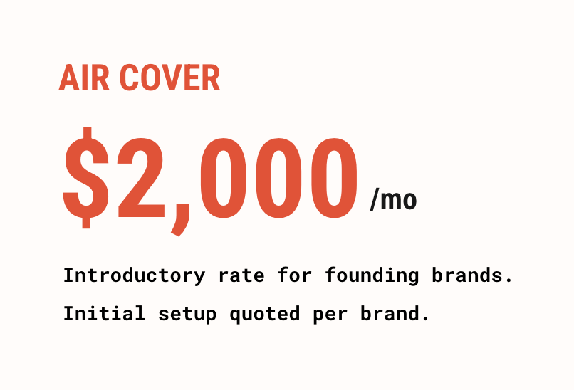 air cover just price air cover just price
