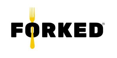 forked logo black