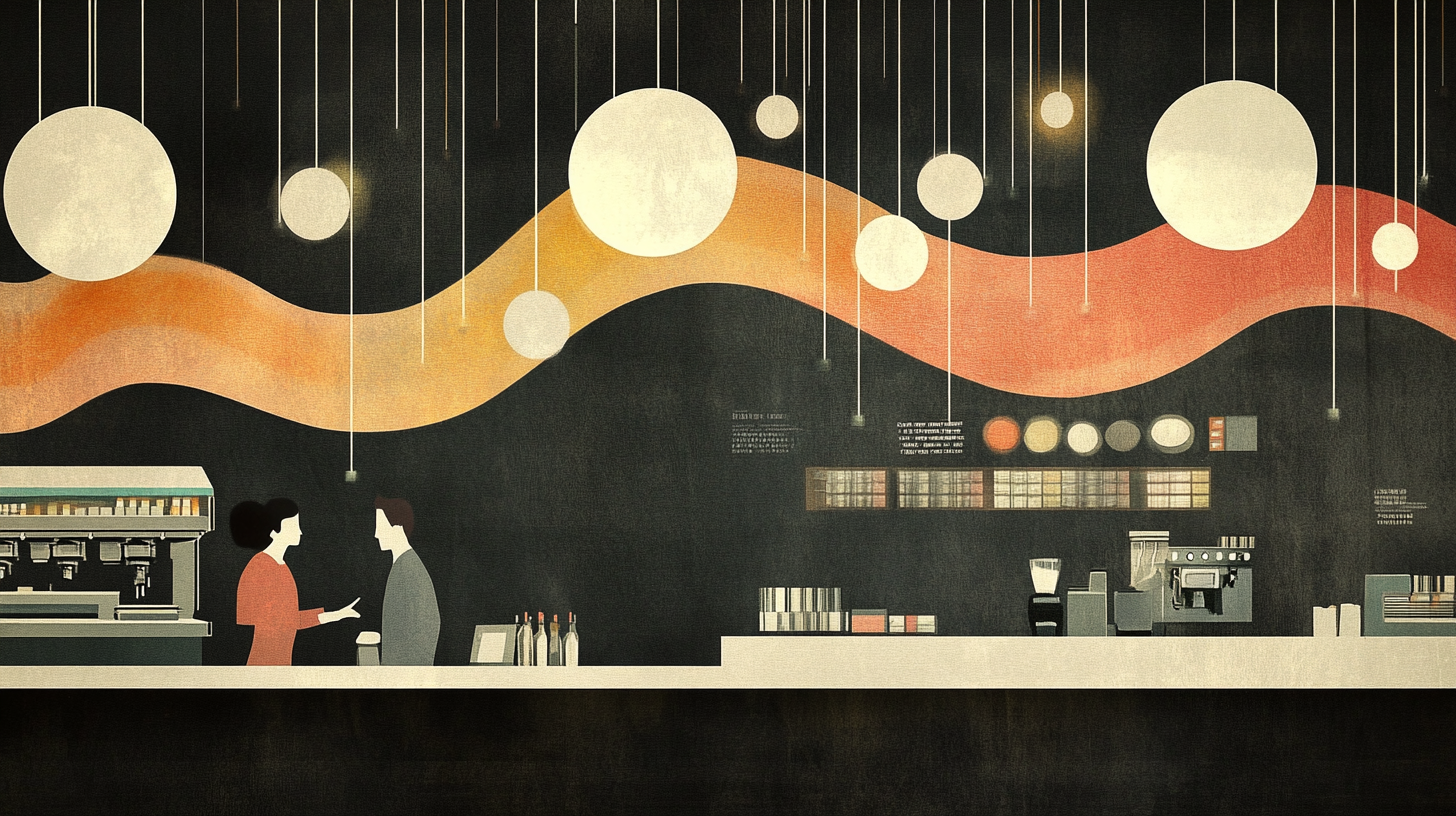  restaurant counter conversation 