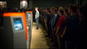 a lonely sales person