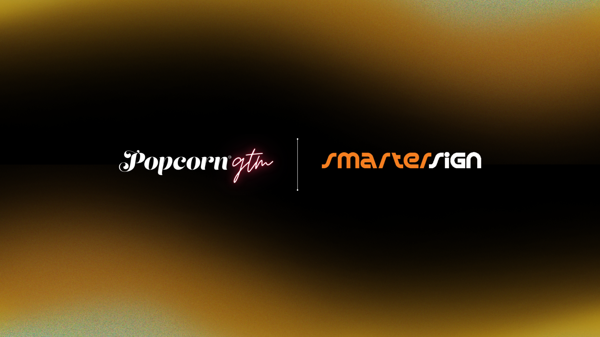 smartersign and popcorn gtm partnership header